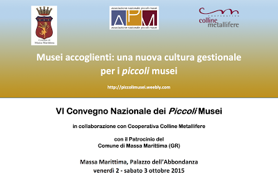 VI Convegno Nazionale dei Piccoli Musei